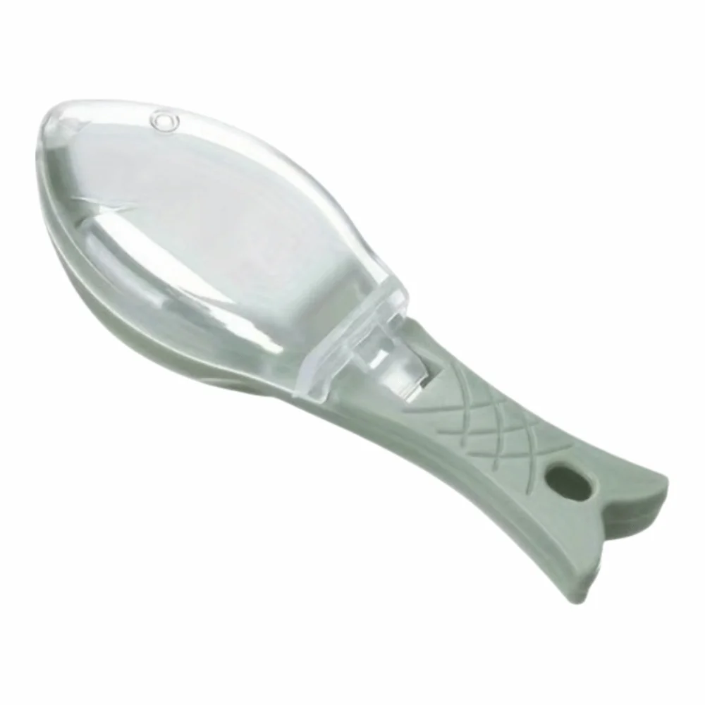 Fast Remove Fish Scale Scraper Manual Effective Fish Cleaning Tool with Container with Cover Scraping Scales Device