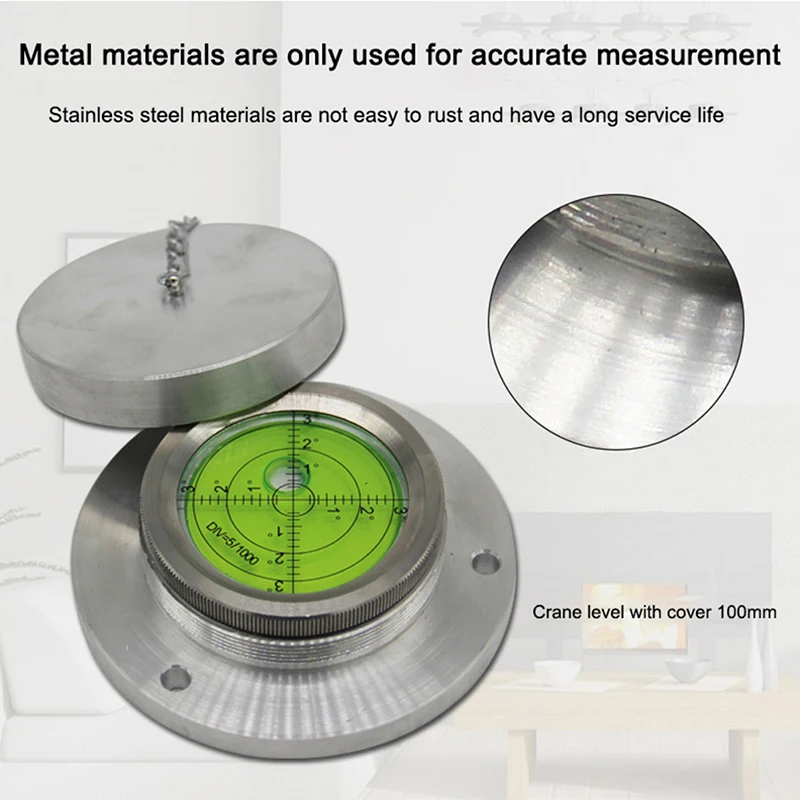 1/3pcs Horizontal Bubble Level High Precision Environmental Bulls Eye Spirit Level Round Bubble Mini Circular Measuring Kit