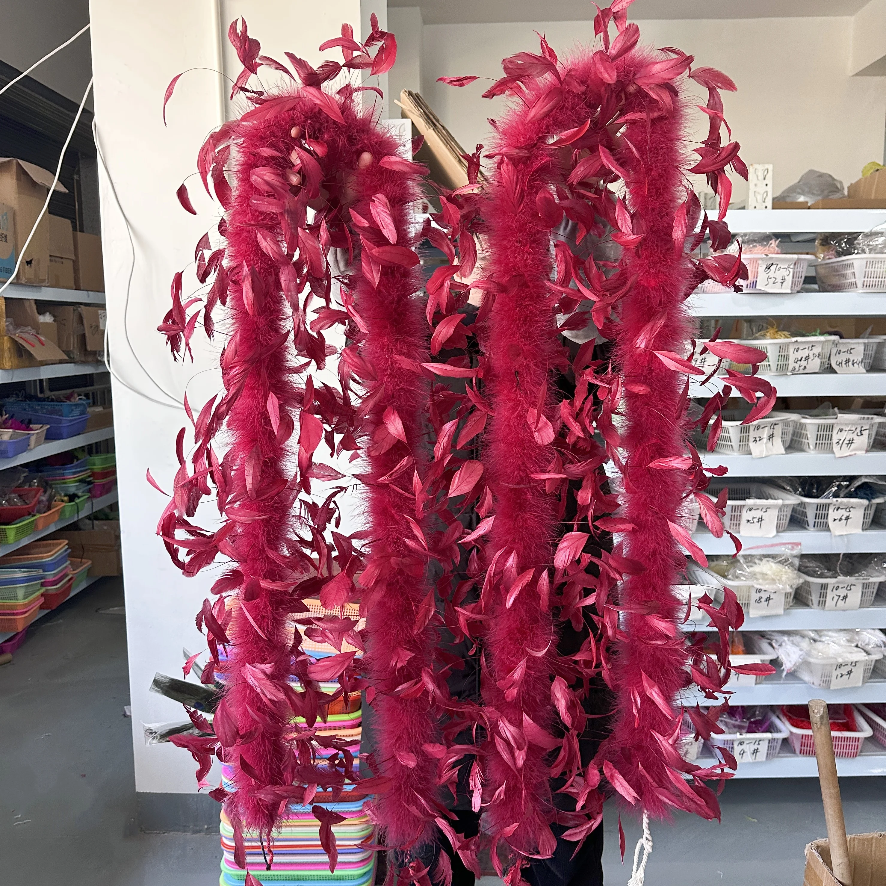 Chal Boa de plumas de marabú d - Feather Trim Marabou reseña y precio