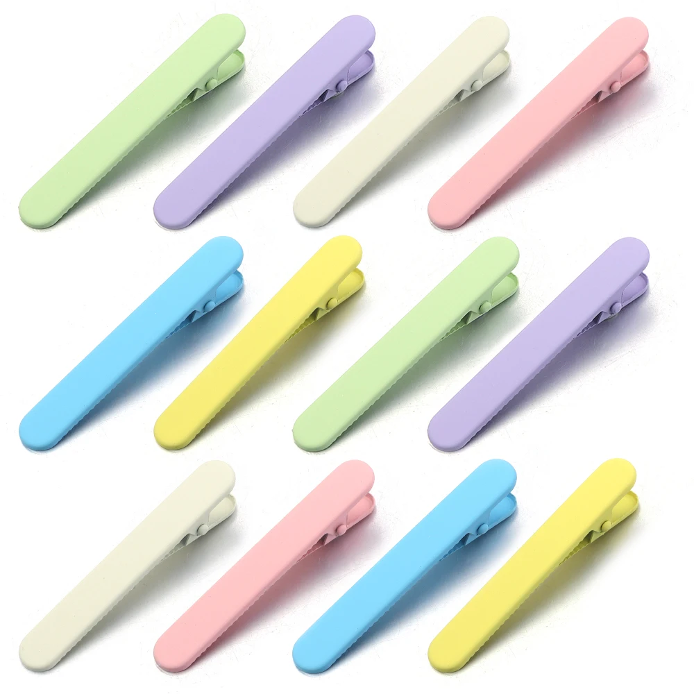 20 Stück Haarspangen zum Stylen und Abschneiden, 6 cm matte Alligator-Haarspangen, Haarspangen ohne Falten, Metall-Haarspange – Detail 4