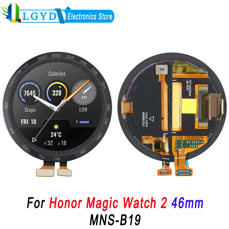 1.39\'\' AMOLED Screen For Honor Magic Watch 2 46mm MNS-B19 LCD Display Touch Screen and Digitizer Full Assembly Replacement Part