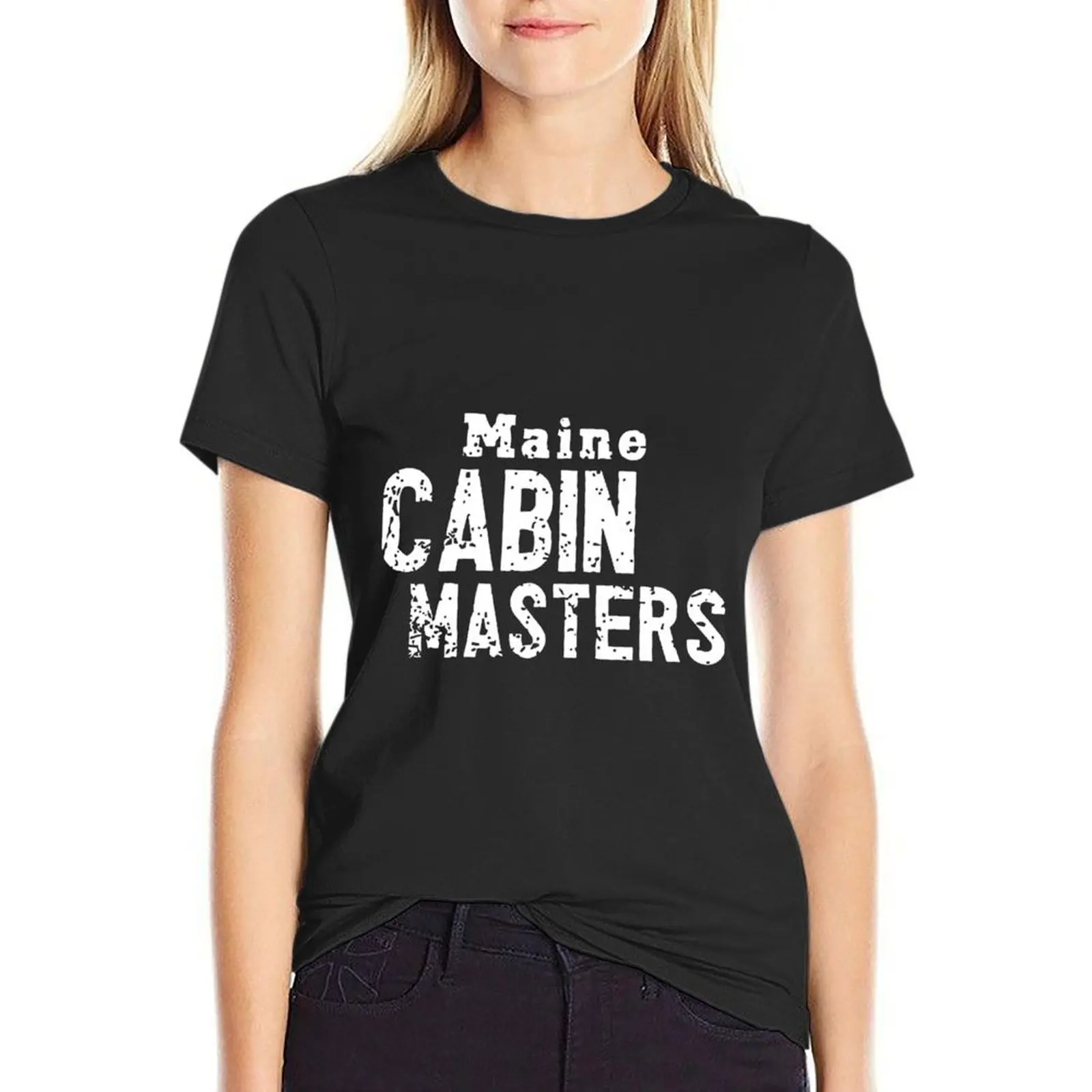

Maine Cabin Masters T-Shirt cute clothes korean fashion blacks t shirts for Women loose fit