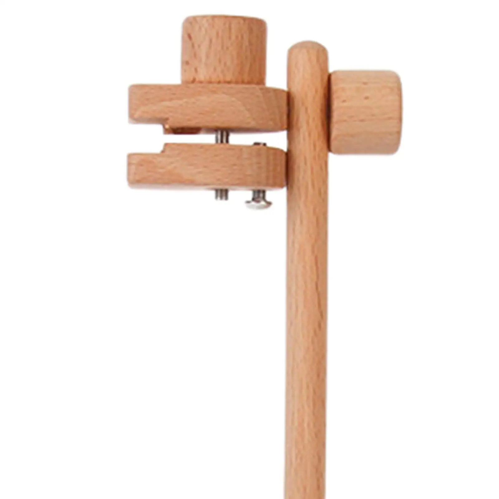 Embroidery Hoop Stand Adjustable Wooden Cross Stitch Rack Rotating Lap Frame for DIY Stitchwork and Hand Embroidery