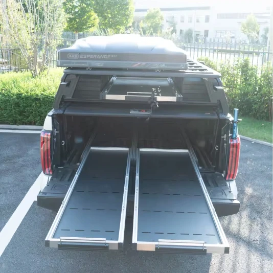 Aluminum Pickup Bed Slide Tary Truck Slide Plate for Rapter Ranger RAM