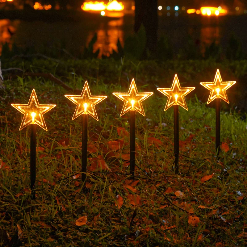 2023 Solar Lights Outdoor Halloween Star Lamp LED Garden Decoration Waterproof Landscape Christmas Lights Lamps Home Balcony 160