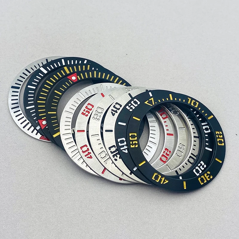 41*32mm Stainless Steel Watch Bezel Insert Ring Fits Seiko Prospex Series New Samurai Men Watch Case Repair Replacement Parts