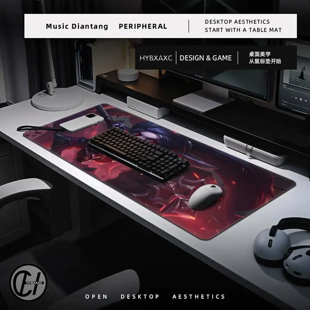 Poppy Mouse Pad Cute HD Desk Pad Extended Gaming Keyboard Mats Large 90x40cm XXL Gamer Mousepad