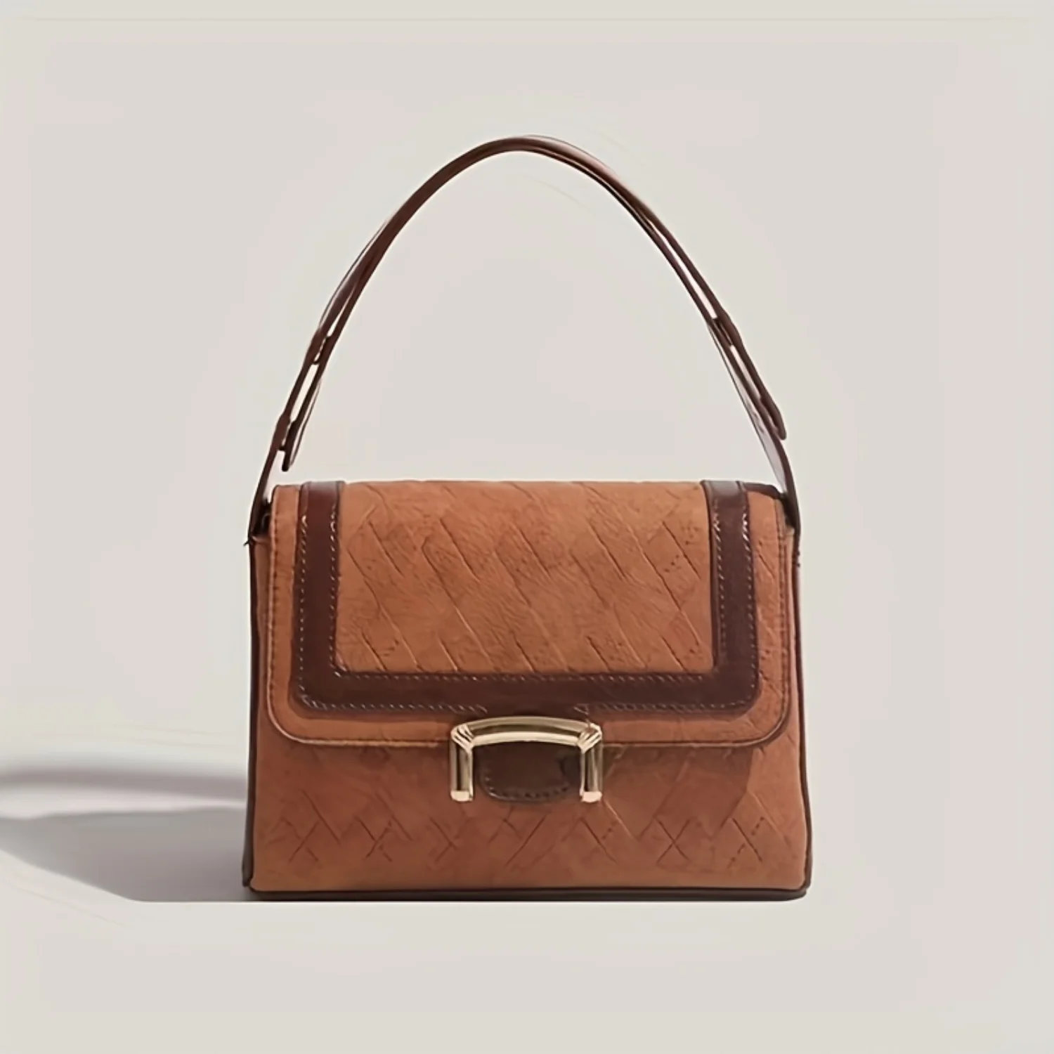 

Womens Vintage Shoulder Bag, Faux Leather, Chic Underarm Handbag, Fashionable Retro Purse Reusable bag Bags for packaging Cases