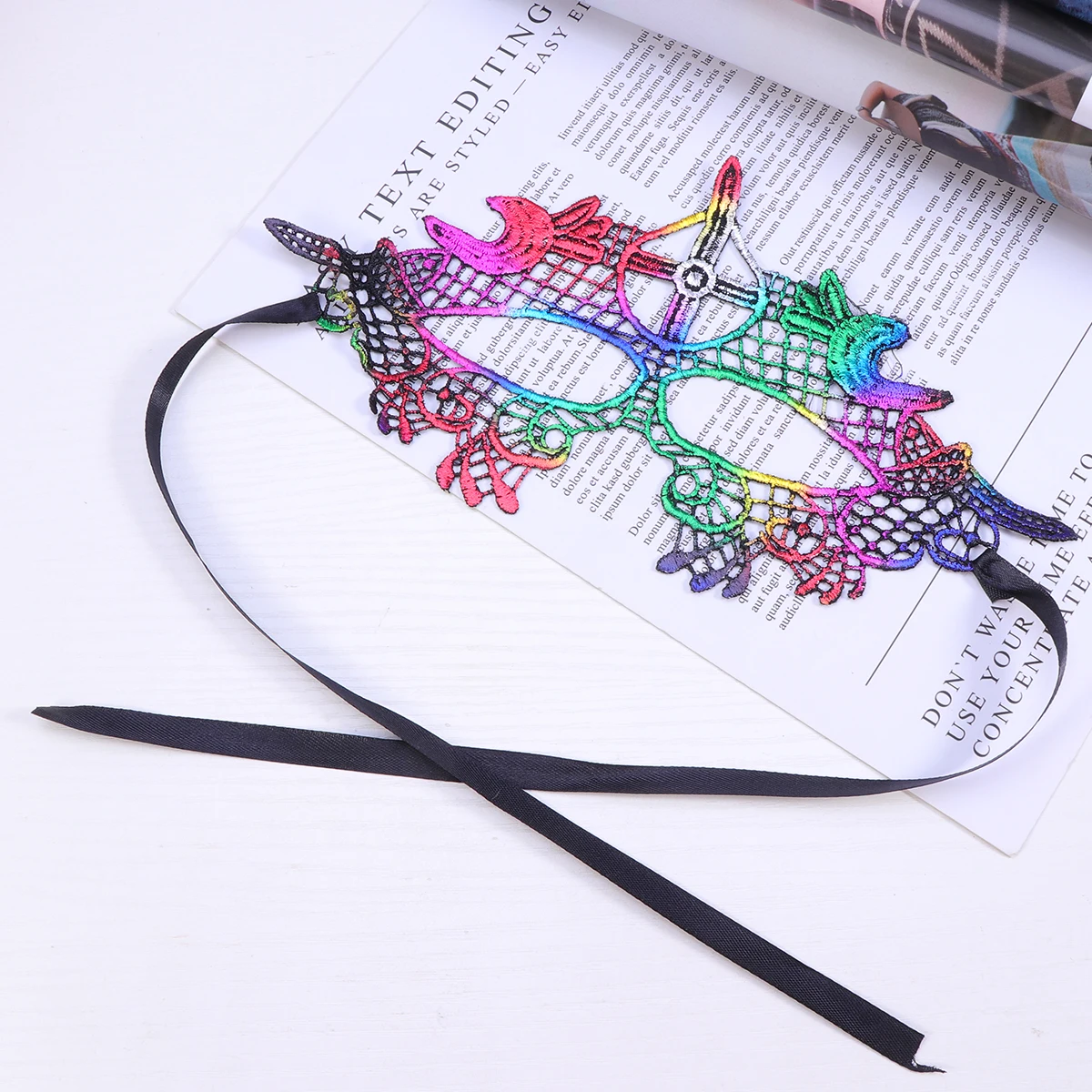 

Lace Eye Mask Masquerade Sexy Ball Party Masks Halloween Costume Masks Comfortable Ribbon Premium Material Long Term Use