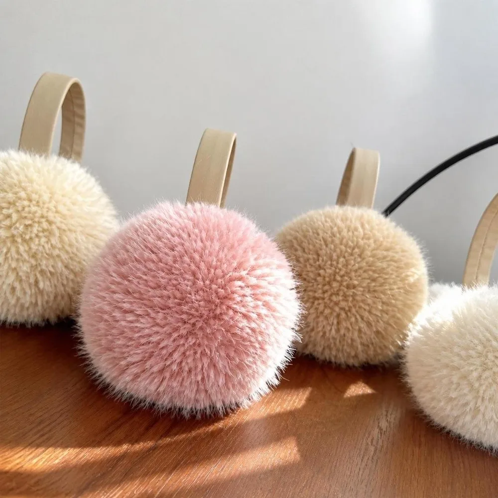 Korean Style Foldable Earmuffs Fluffy Non-slip Ear Warmer Warm Windproof Winter Earmuffs for Men and Women
