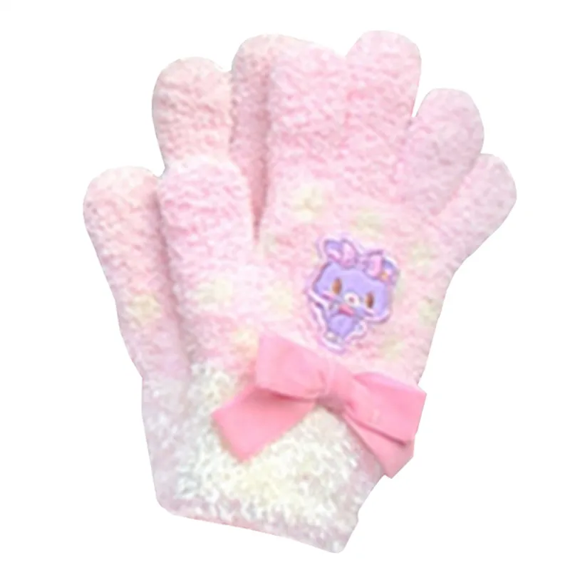 Bonbonribbon Mewkledreamy Winter Gloves for Girls Kids Cartoon Anime Cat Cute Kawaii Gloves