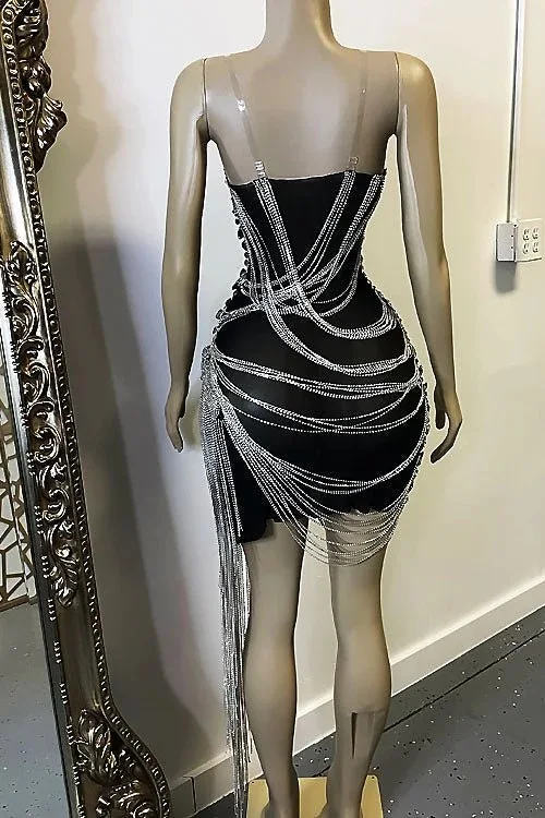 Tilly Diamante Quaste Kleid