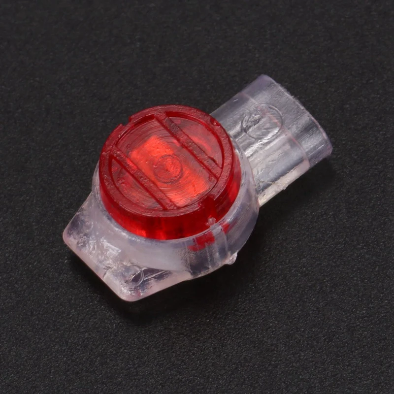 โปรโมชั่น! 550 ชิ้น Gel Splice UR Connector 3 พอร์ตตัวเชื่อมต่อสายไฟสีแดง + Clear