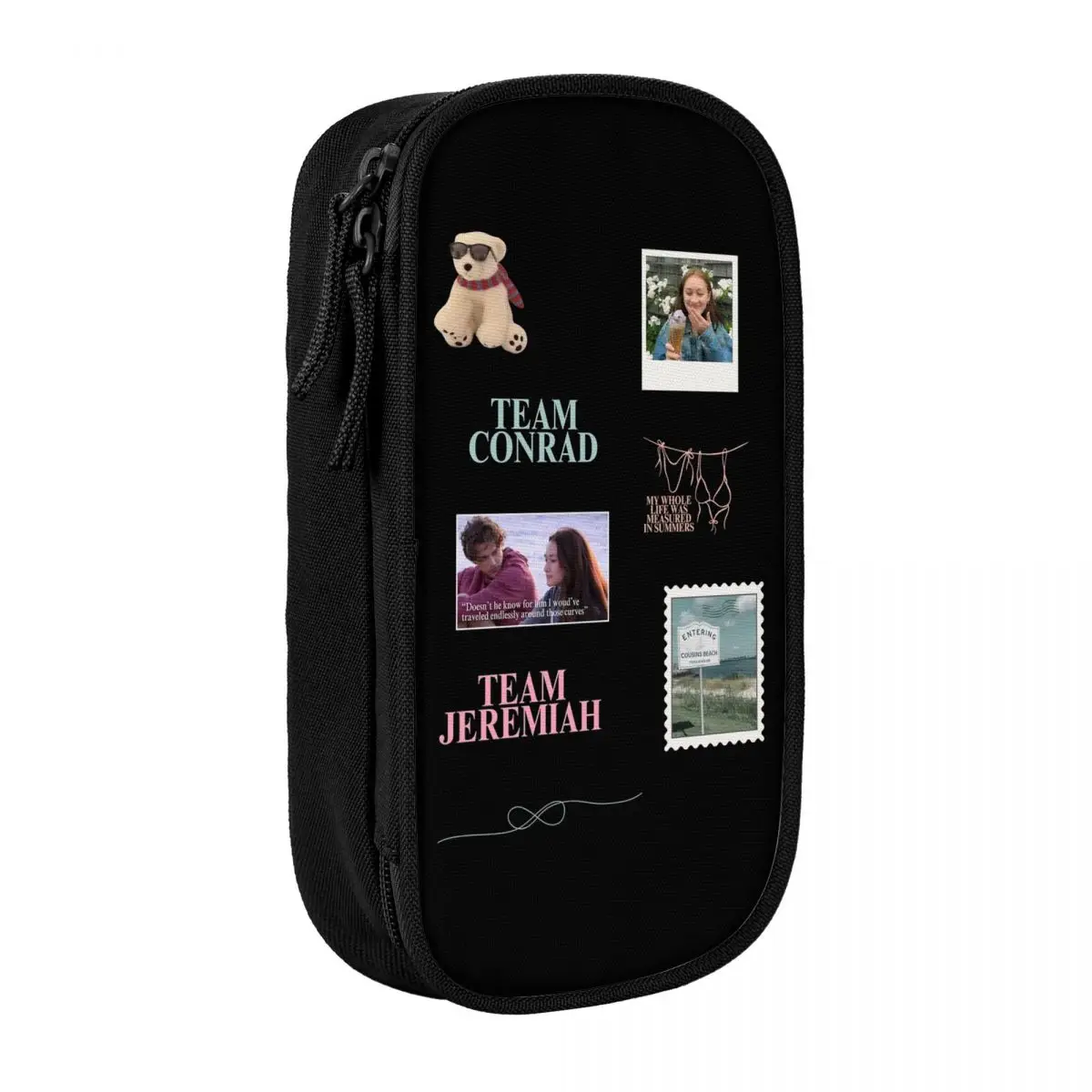 الصيف تحولت إلى مقلمة جميلة مقلمة حامل أقلام للفتيات الصبي أكياس تخزين كبيرة اللوازم المدرسية سستة القرطاسية #1