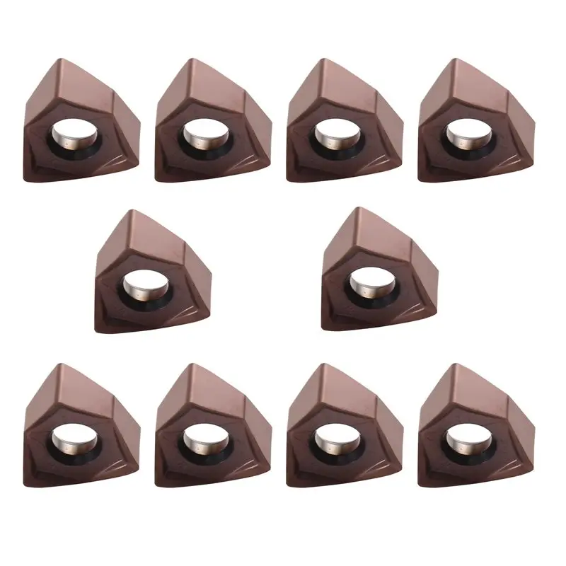 

ABKY-10 шт. WNMU080608EN-GM твердосплавные вставки, двухсторонние шестиугольные вставки с быстрой подачей WNMU 080608, вставки для фрез, черновальные инструменты