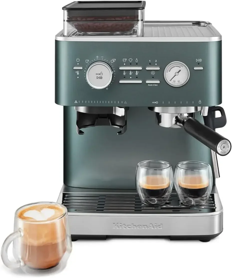 KitchenAid Semi Auto Espresso Machine with Burr Grinder 2 5L Juniper KES6551JP