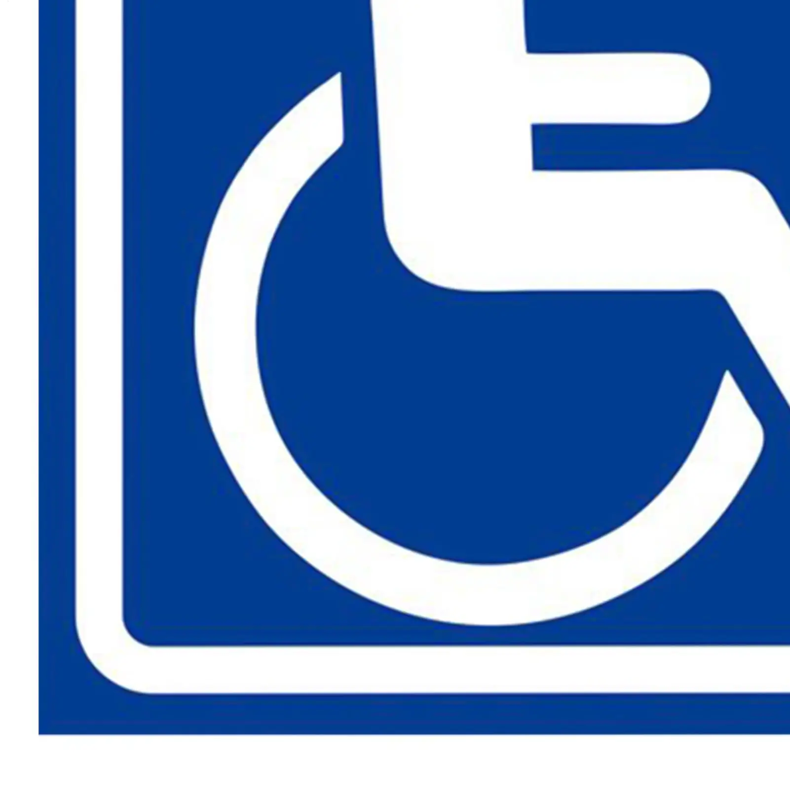 Handicap Sticker 4 Pieces 4.72 X 4.72in Waterproof Self-Adhesive Auto Supplies Handicap Stickers Decals for Bus Parking