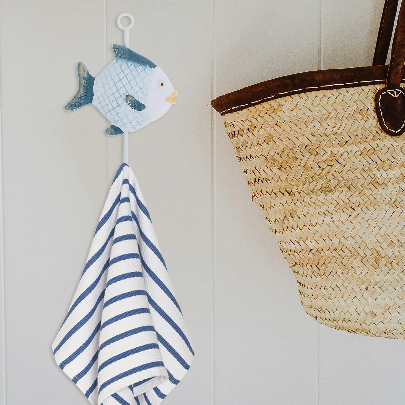 5 قطع البحر الأبيض المتوسط نمط دش الستار السنانير الصدأ مقاومة الزخرفية شماعات للحمام غرفة نوم غرفة المعيشة Pothook المشبك #3