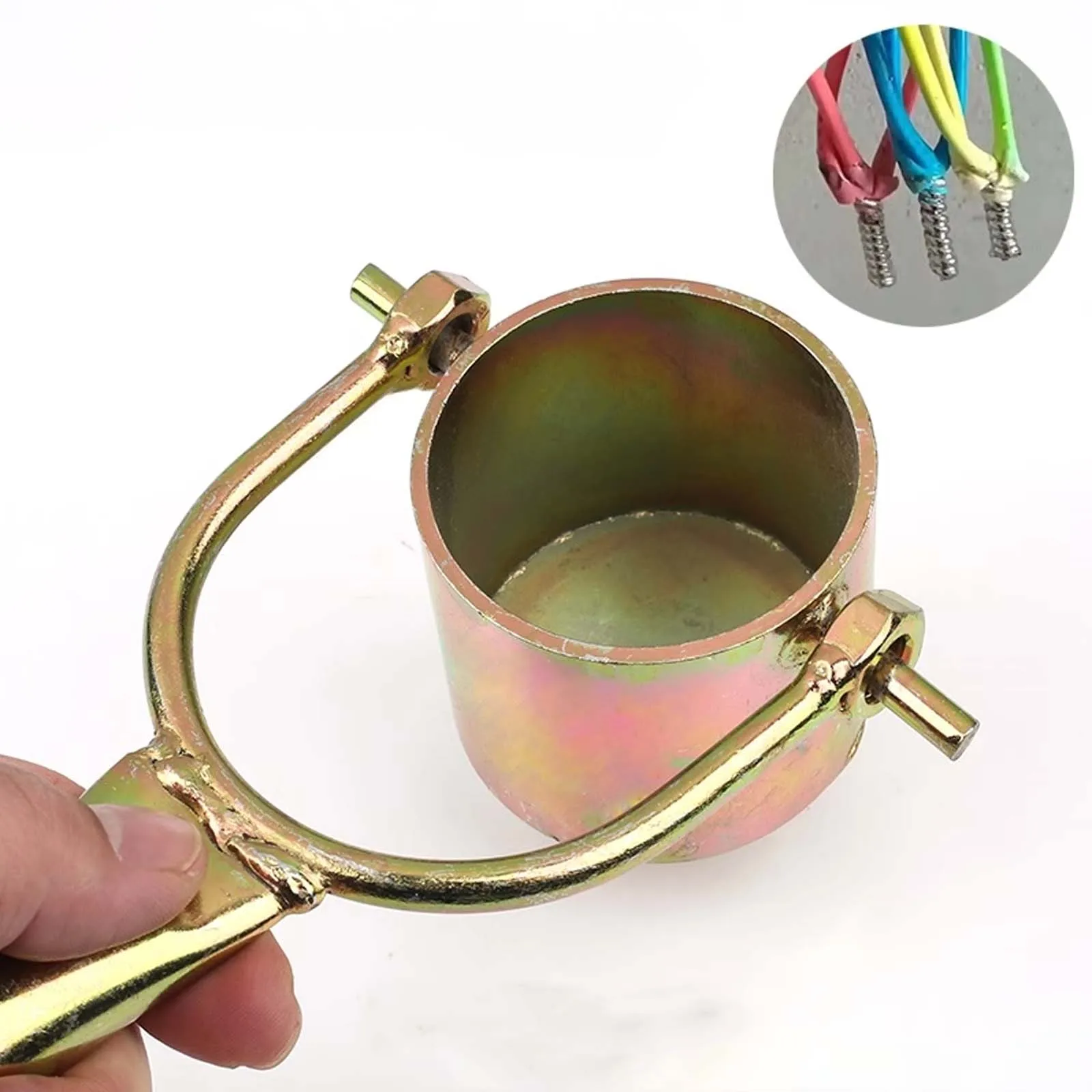 

Electrician Soldering Pot, Large-diameter Heating Site Tinning Fire-baked Tin Pot