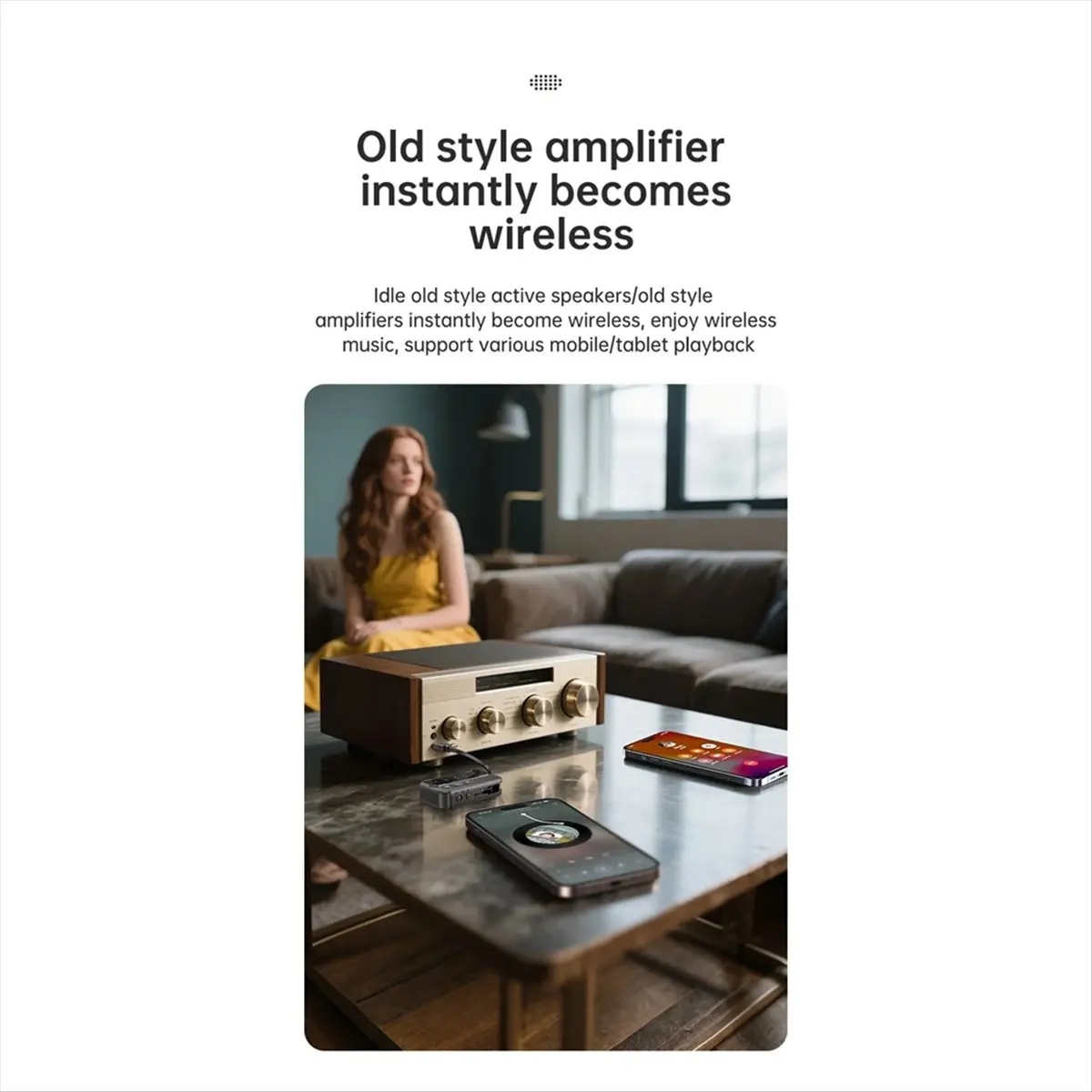 Qualified- 2 in 1 Bluetooth 5.4 Audio Receiver Transmitter 3.5MM AUX with Mic Music Wireless Adapter for Headphones PC TV Car