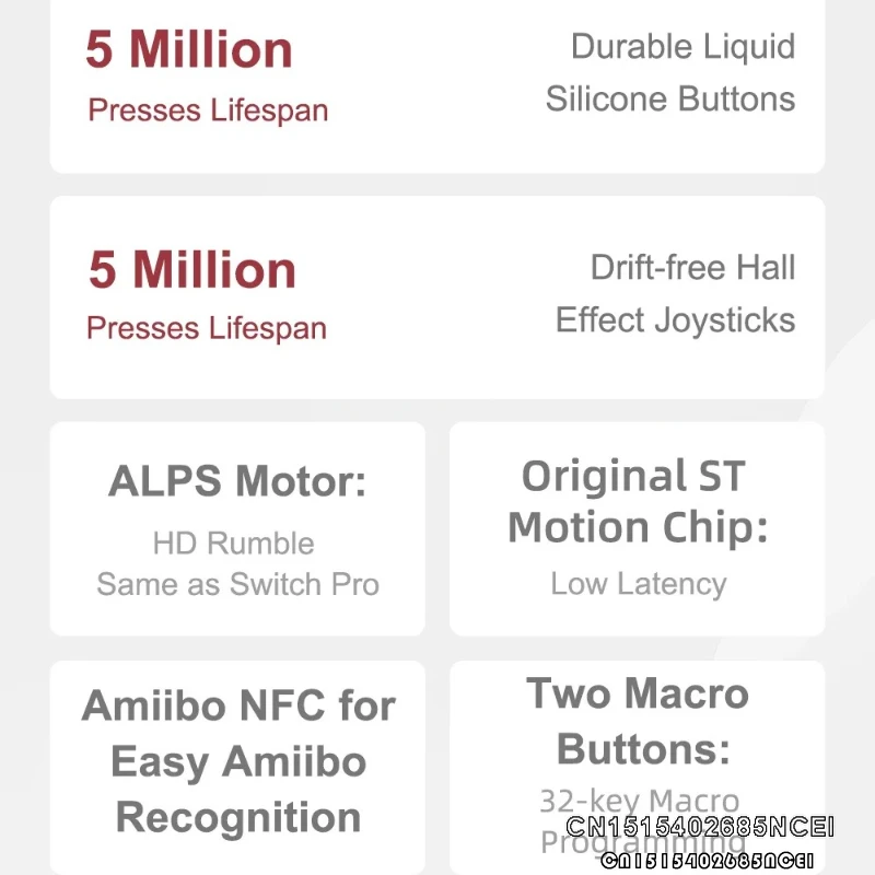 Zuno MOBAPAD N1S/N1 HD Bluetooth Gamepad controlador de juego inalámbrico con Joystick de efecto Hall para Nintendo Switch OLED PC IOS