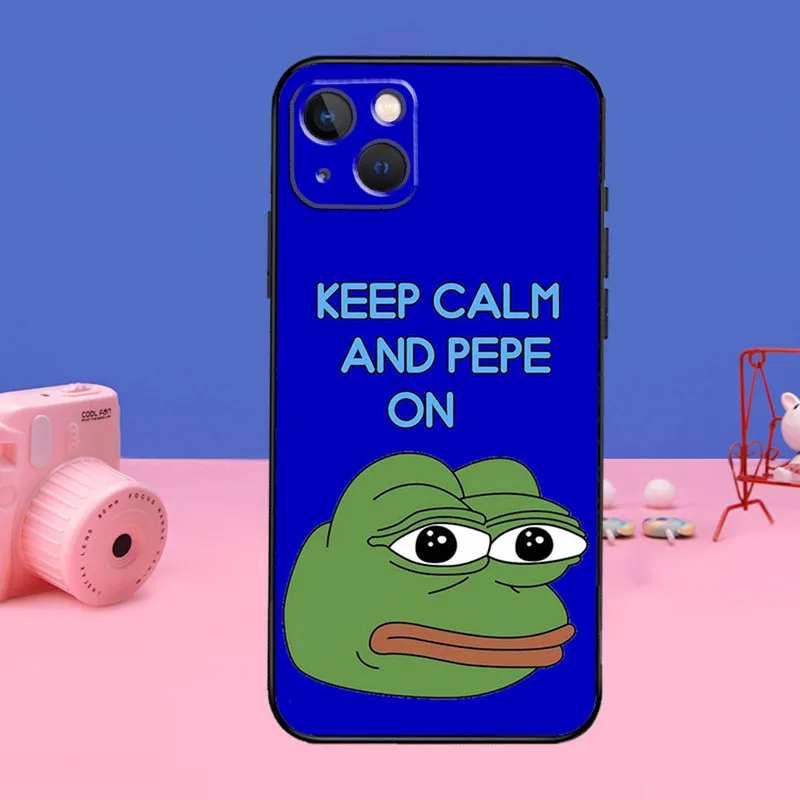 Sad Frog pepe meme For iPhone 14 13 Pro Max 12 mini 11 Pro Max 6 7 8 Plus XS XR XS Max SE 2020 Cover