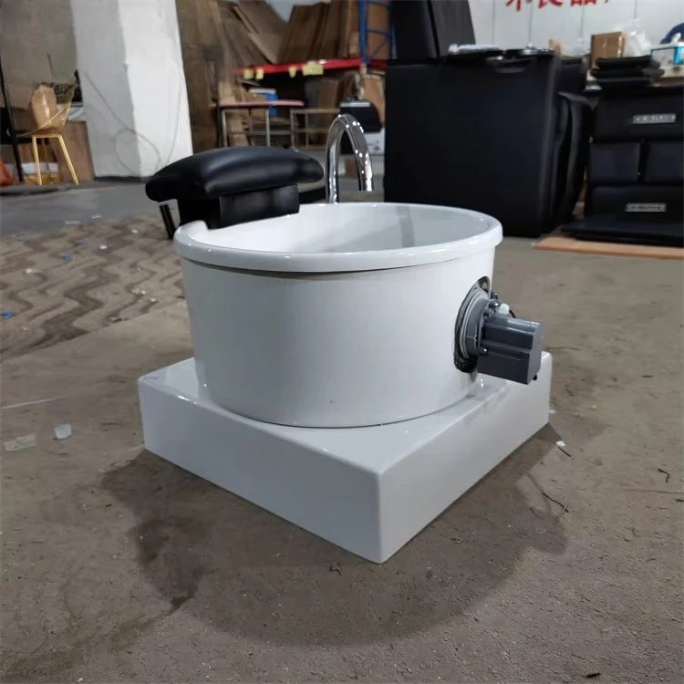 KISEN Professional Multifunctional Foot Bath Basin For Nail Salon - Portable Pedicure Bowl With Plumbing Drainage System