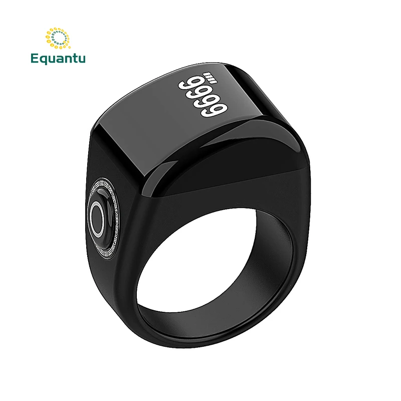 Equantu Digital Produtos Muçulmanos Mini Zikr Ring Counter Smart Azan Alarm Tasbeeh Tasbih Ring