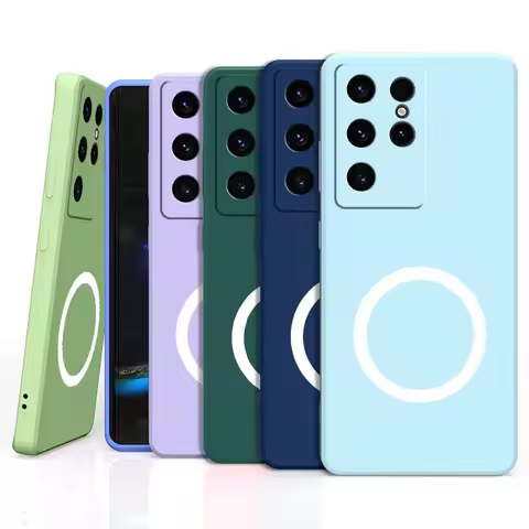 For Samsung GalaxyS23 S22 S21 S24 S25 Ultra S10E S9 Plus S25 Wireless Magnetic Magsafe Charging Case