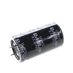 1pcs 6800uF 63V 6800MFD 63WV Aluminum Electrolytic Capacitor 25*40mm Radial 6800mf63v 6800uf63v 63v6800mf 63v6800uf