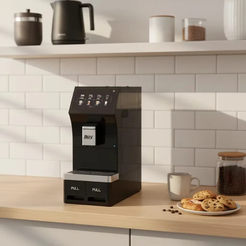 Airo Configurable Two Bean Tanks Espresso Coffee Machine with Cup-warmer Milk Foaming System Home Appliances