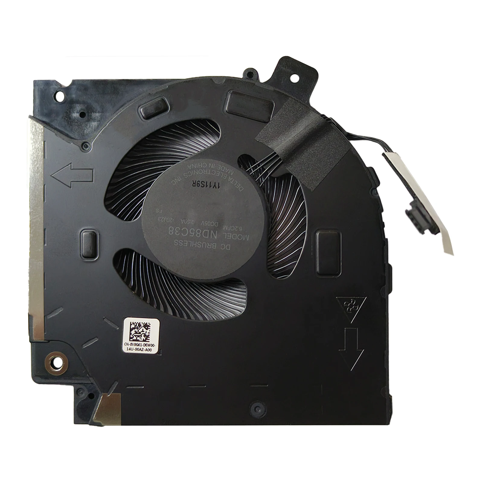 Koflyx NEW GPU Cooling Fan For Dell Alienware x15 R1 / x15 R2 GPU Graphics Processor Laptop Cooling Fan Large Left Side V0G61