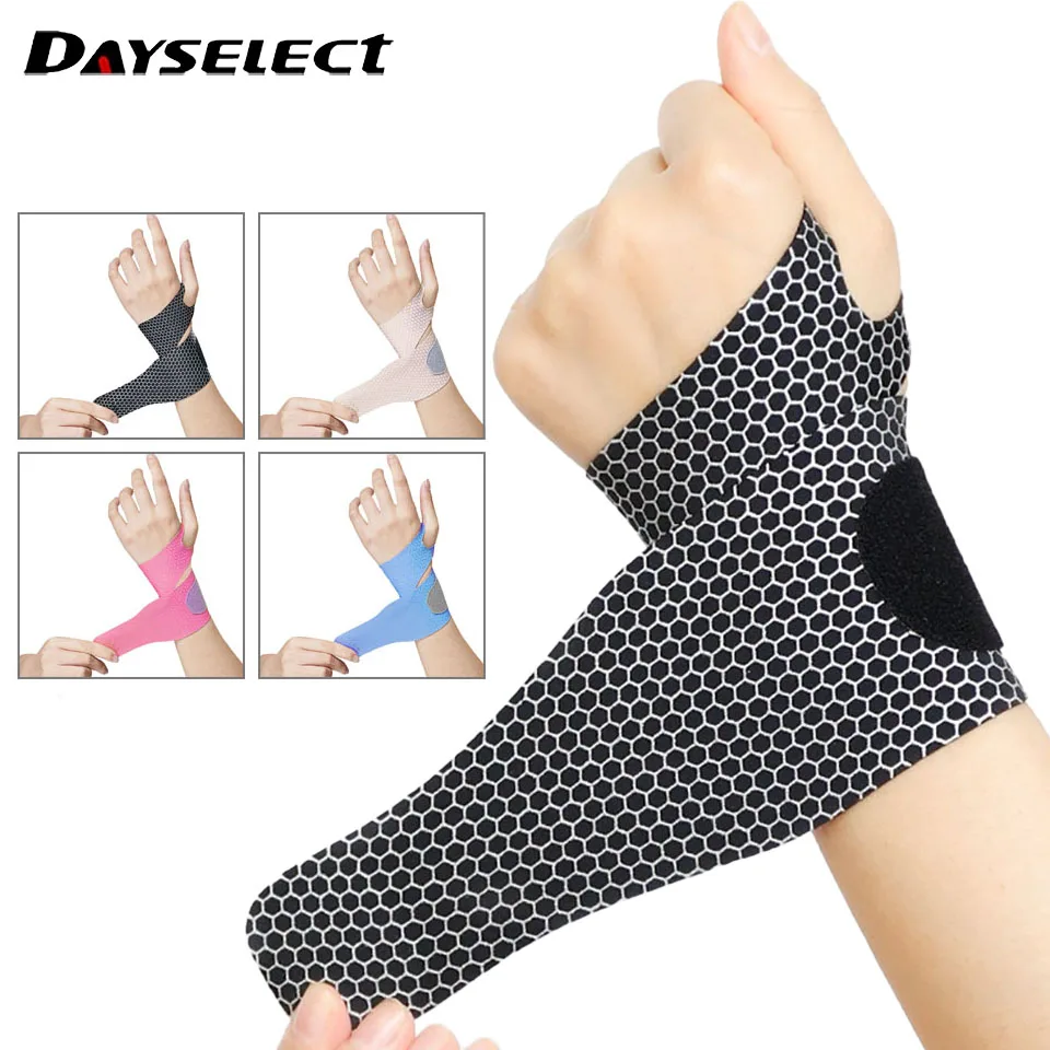 

1Pcs New Stretch Wrist Brace Adjustable Wrap Around Compression Wrist Strap Sports Sprain Chronic Strain Joint Discomfort Unisex