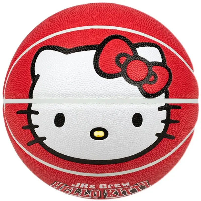 Kawaii Hello Kitty Basketball Size 7 Sanrioed Kt Cat Red Basketball Pu Leather Match Training Men Women Basketball Baloncesto