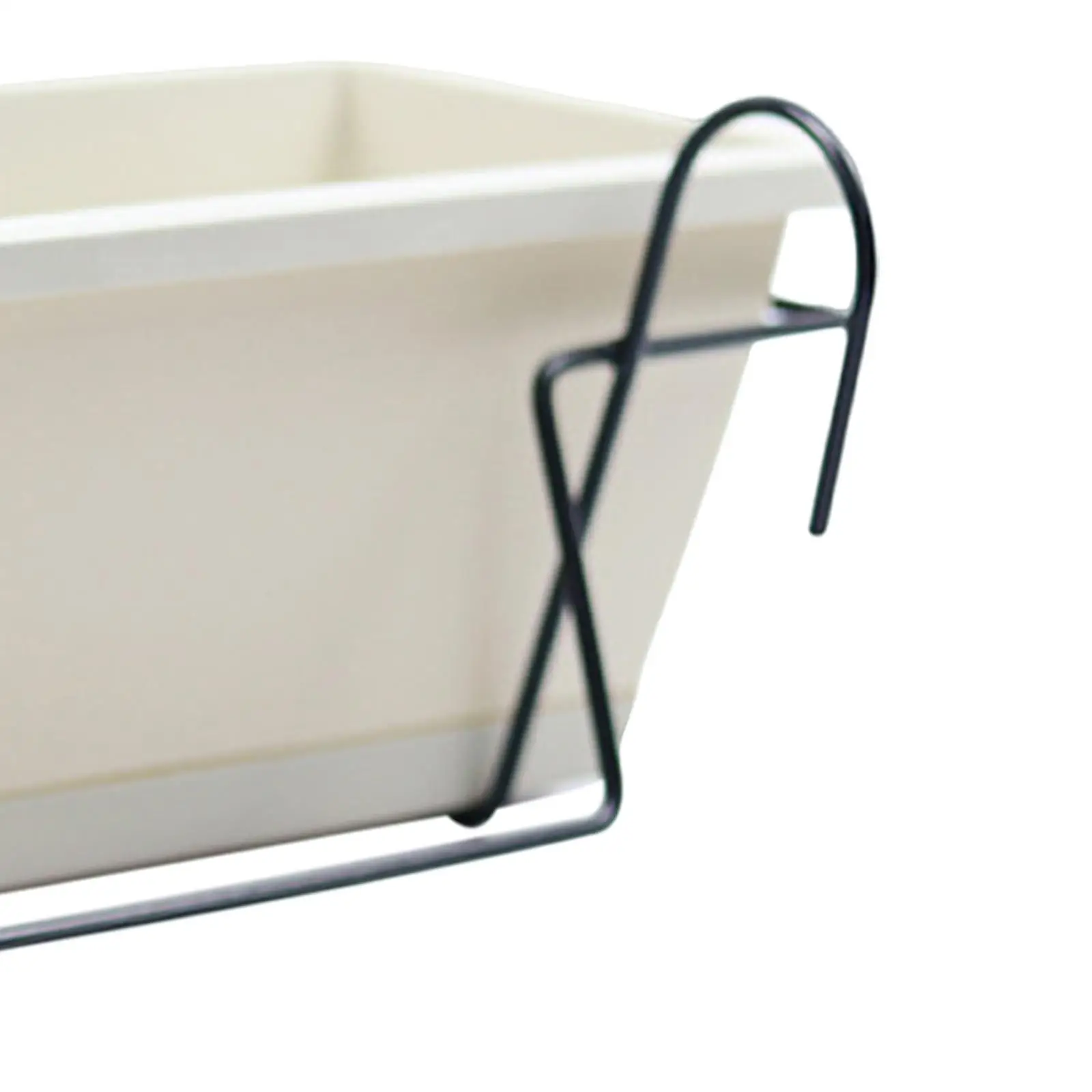 Balcony Railing Planter Hanging and Planter Box Brackets Set Plant Pot Flowerpot Plant Basket for Yard Patio Fence