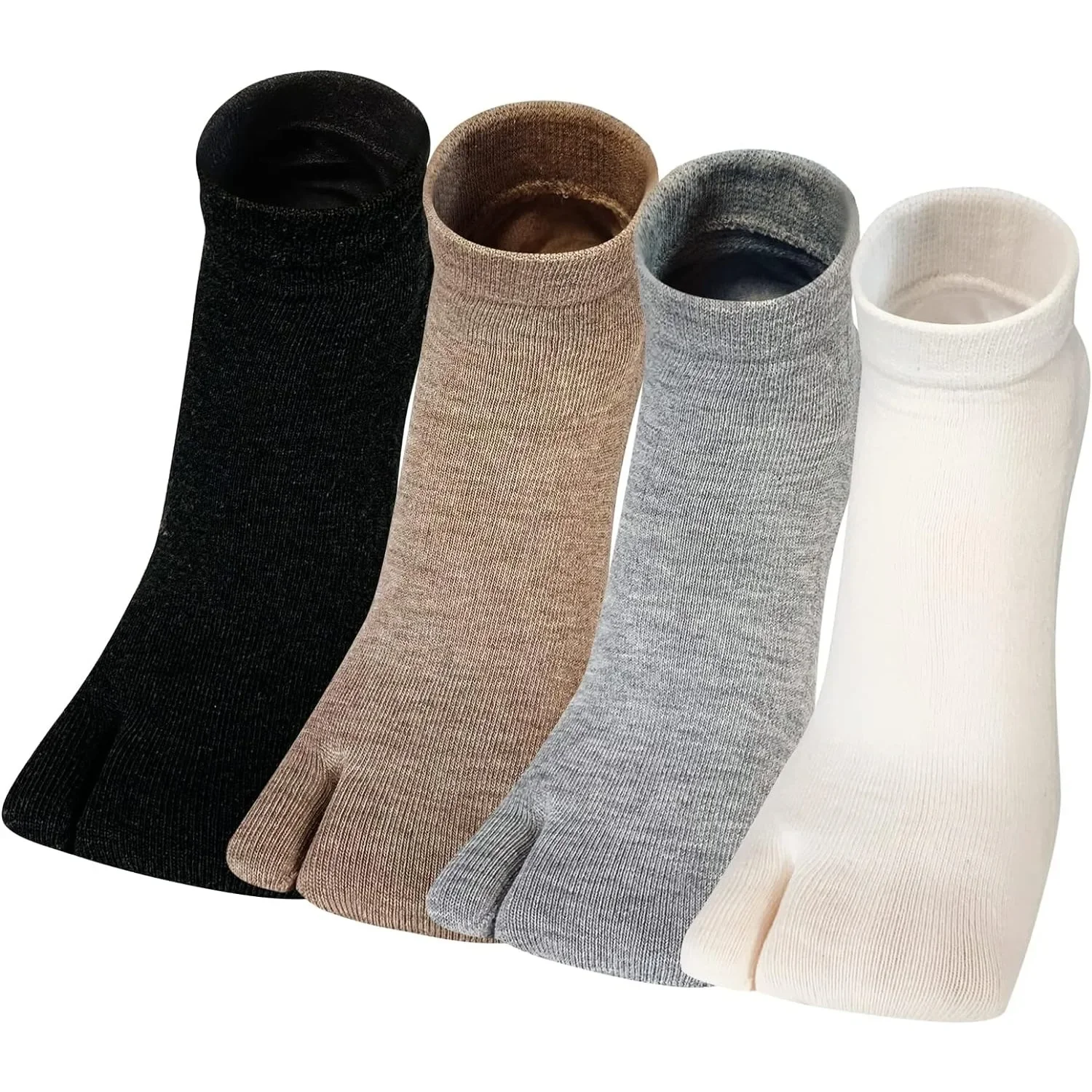 Fashion Japanese Style Tabi Toe Socks for Men Women Summer Fiber Two Finger Socks Kimono Flip Flop Sandal Split Tabi Toe Sock