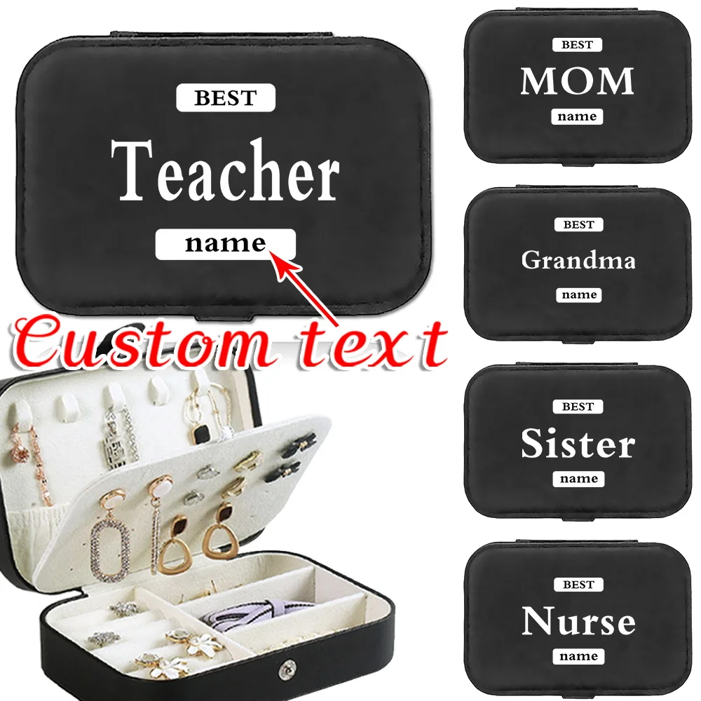 

Портативная высококачественная шкатулка для драгоценностей по индивидуальному заказу, изысканный органайзер для ювелирных изделий, дисплей, большая вместимость, дорожные коробки для хранения сережек