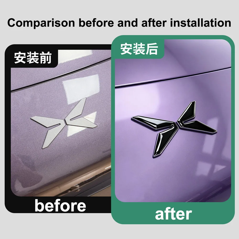 Fit For XPENG MONA L03 Black Warrior Emblem Car Modification Supplies Full Car Label Stickers Young And Fashionable