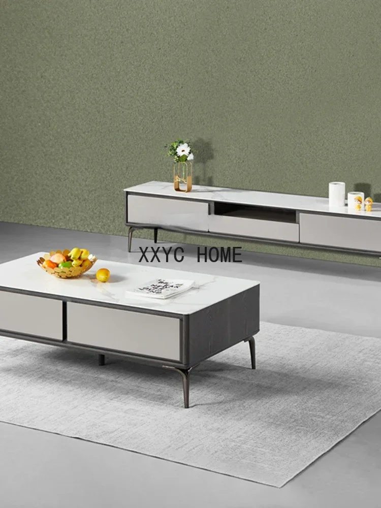 Итальянский минималистичный маленький квартирный гостиной, дома, современный минималистичный чайный столик с краской