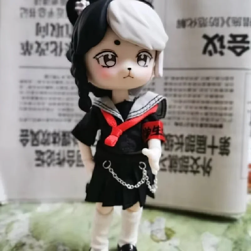 College Strange Talk Series Blind Box Niedliche Cartoon-Anime-Peripheriepuppe Mobile Puppe 12-Punkte-Bjd-Puppe Handgefertigtes Ornament Spielzeug Gi