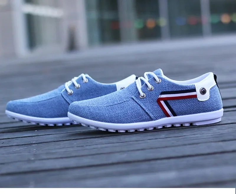 Men Casual Shoes Italian Breathable Canvas Shoes Male Driving Mens Sneakers New Fashion Flats Shoes for Men