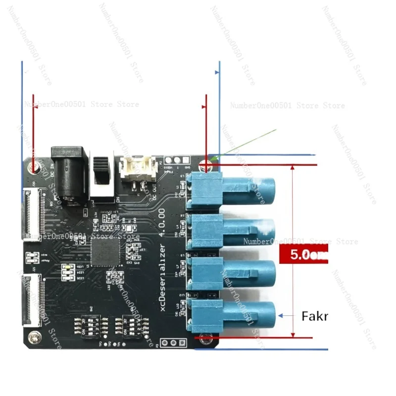 MAX96724 GMSL2 Deserializer Board 4 Channel Camera Interface