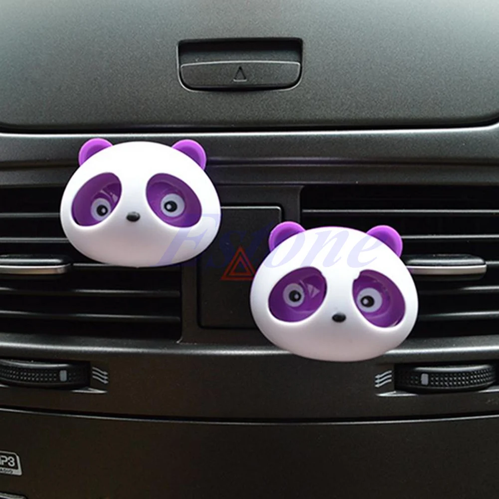 2x Auto Dashboard Air Freshener PANDA น้ำหอม Diffuser สินค้าร้อนสำหรับรถยนต์