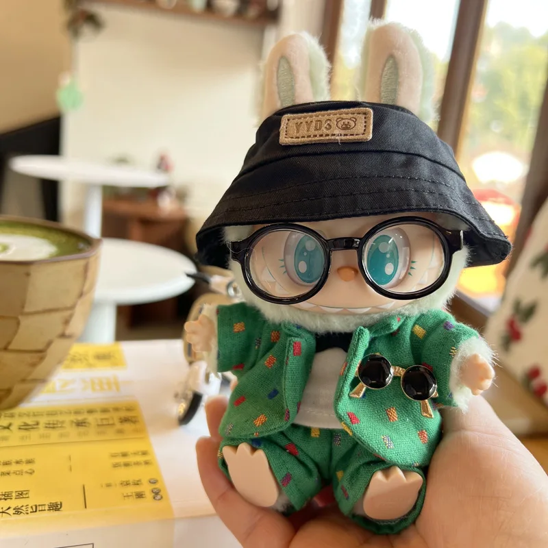 

17Cm Macaron First Generation Sitting Second Generation Vinyl Blind Box Pendant Small Suit Hat for Keychain Baby Clothes Women's
