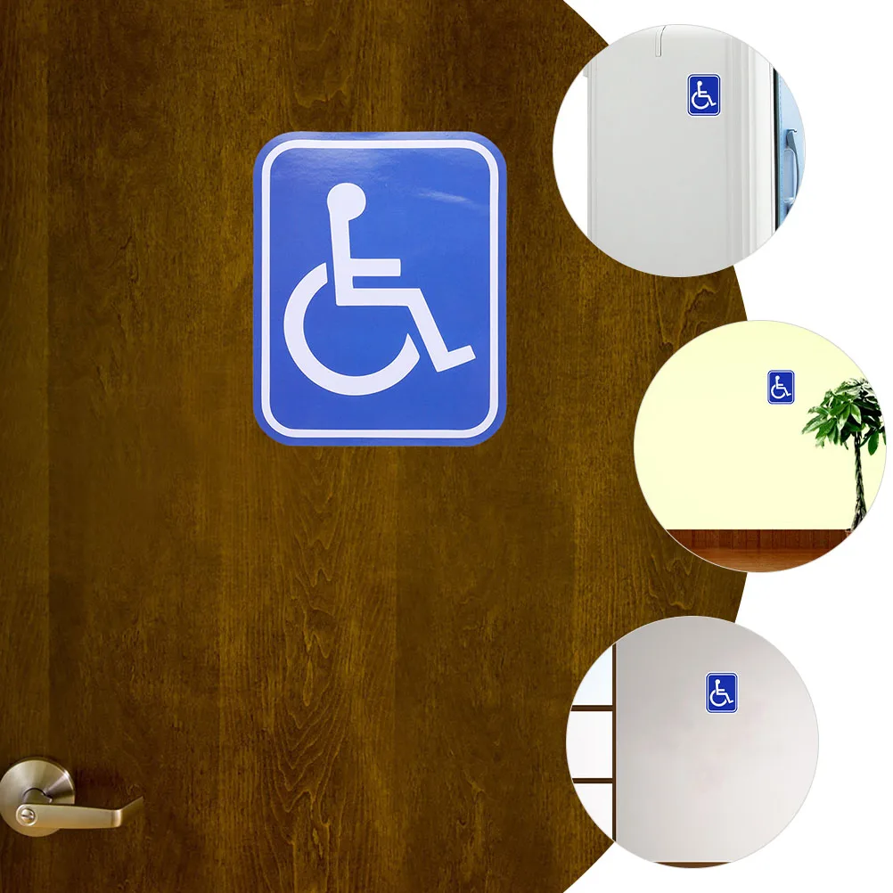 

4pcs Wheelchair Symbol Stickers for Car Window Decorative Signs Handicap Decals Disability Identification Safe Long Lasting