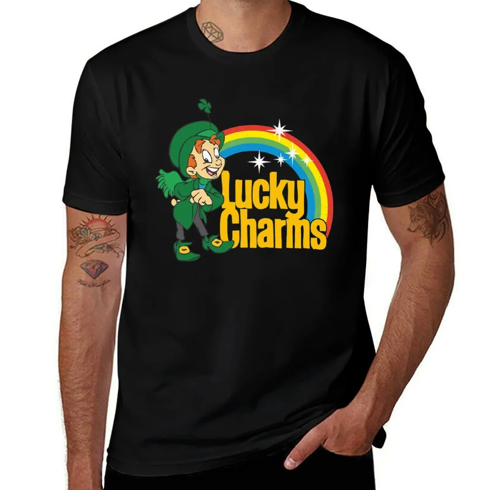 LUCKY CHARMS (2) T-Shirt kaos pria kaos polos pria kaos desainer pria