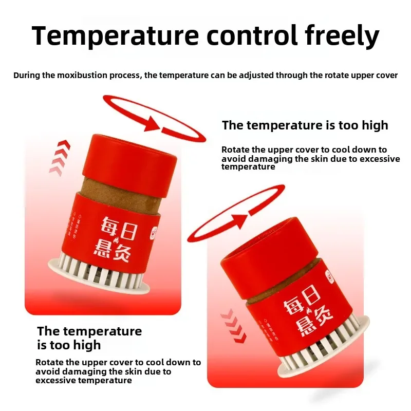 Tube de Moxibustion suspendu, petit Pot de Moxibustion suspendu sans fumée, boîte de combustion pour physiothérapie corporelle, Massage du dos