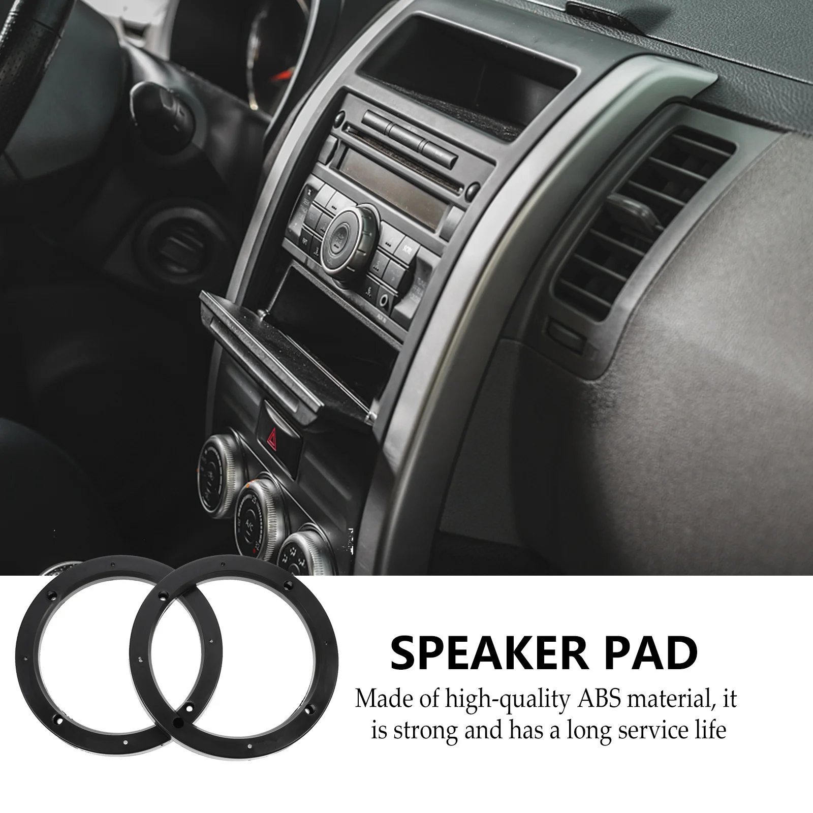 

Car Speaker Spacers Adapter Ring Durable Abs No Drill Installation For Auto Boat Truck Rv Vehicles Speaker Mounting Spacer