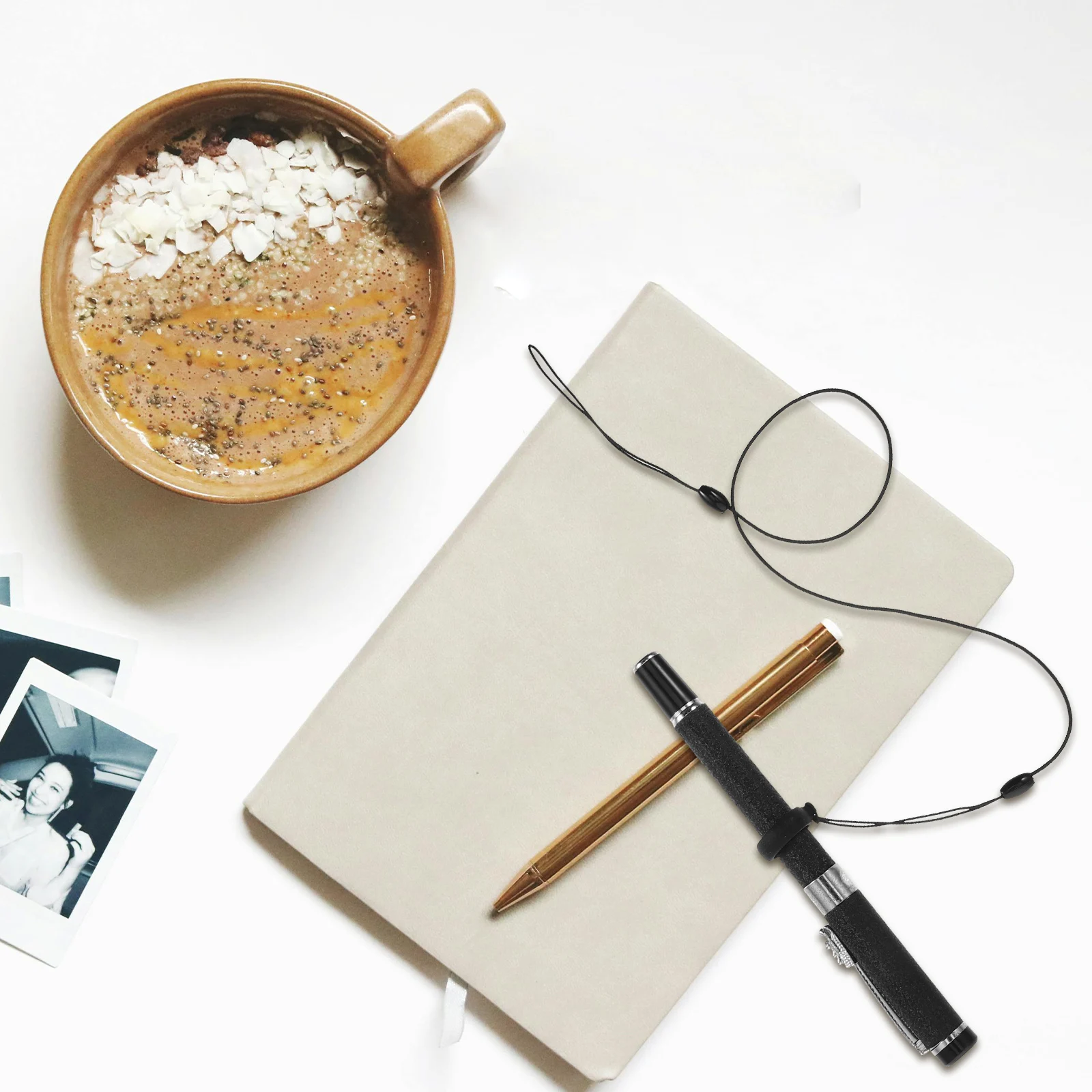 

10Pcs Anti-Lost Elastic Lanyard Pen Holder High Elasticity Nylon Silicone for Office Clipboards Notebooks Journals