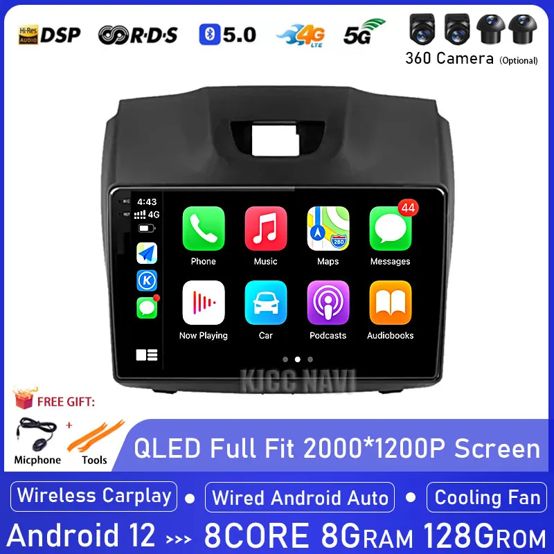 Android 12  For Chevrolet Holden S10 TRAILBLAZER COLORADO ISUZU DMAX Autoradio Car DVD Player GPS Radio Audio Multimedia Stereo